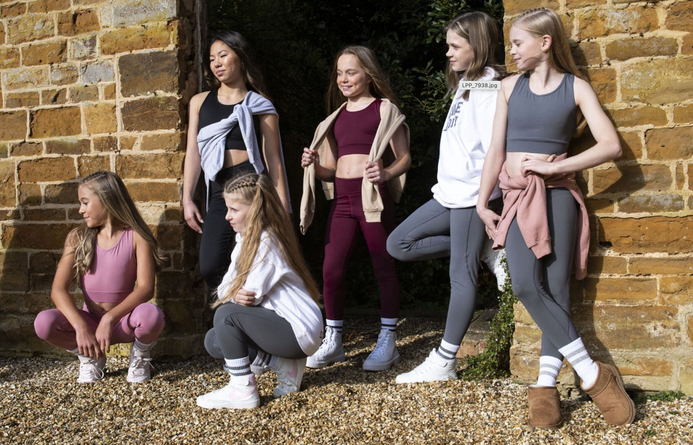 gymnastics leggings shorts cropped tops and hoodies