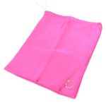bright pink hand guard bag to match leotard