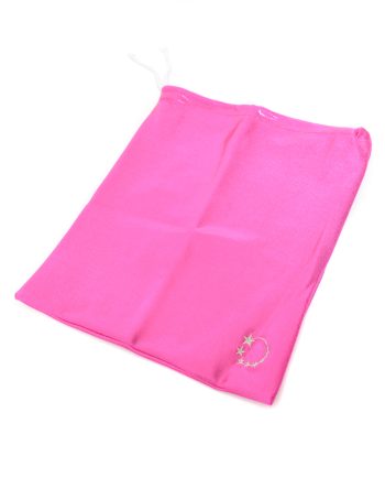 bright pink hand guard bag to match leotard