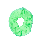 neon green lycra gymnastics scrunchie