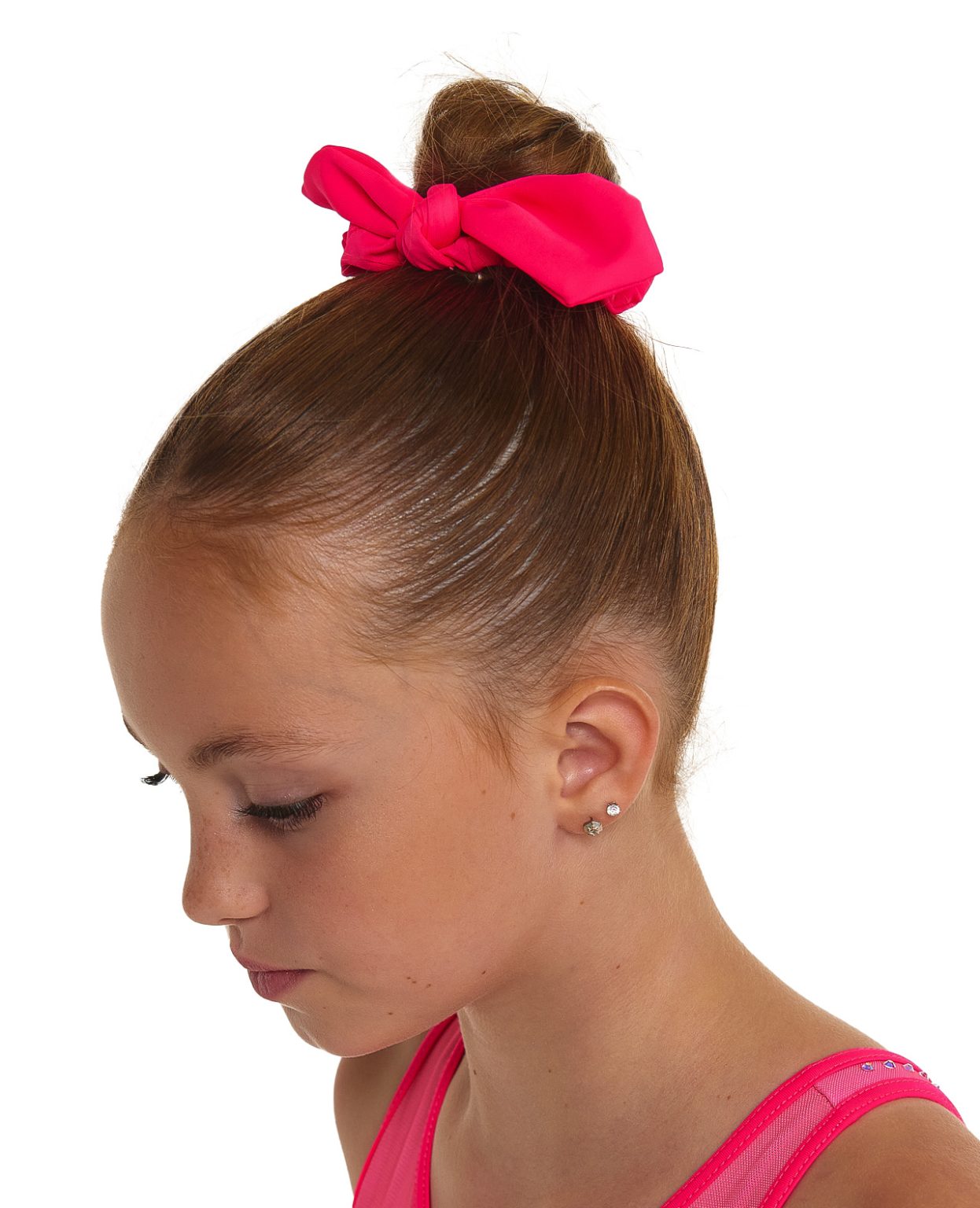 vision_pink_leotard_01a pink sports lycra scrunchie bow