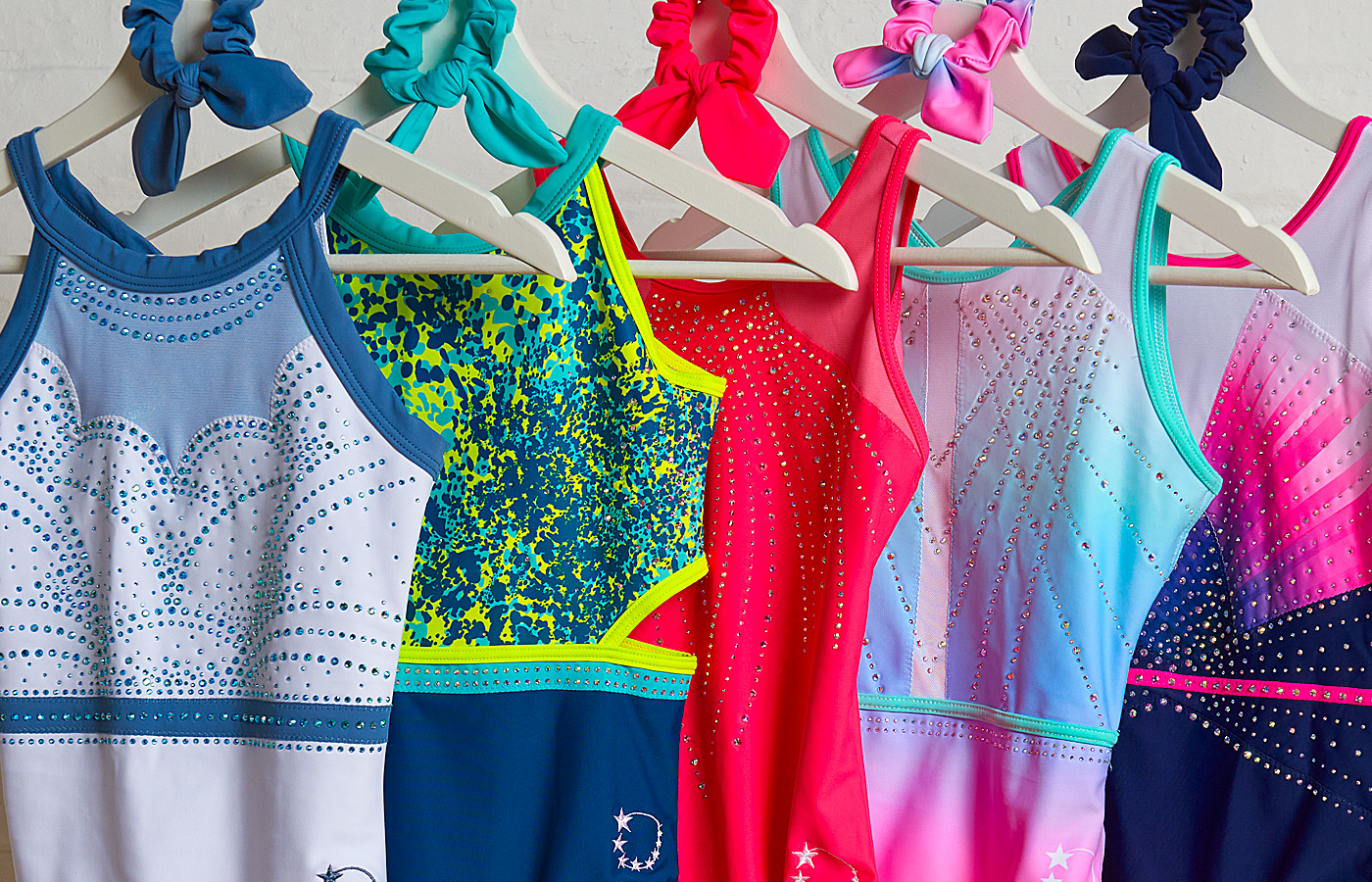 promo_new_gymnastics_leotards_2024 new winter season 2024 gymnastics training tanks plain patterned ombre and neon open back