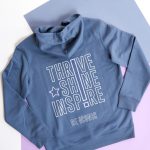 gymnastics pullover hoodie gift grey