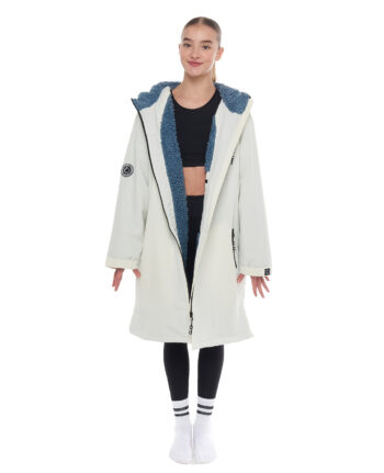 white and grey blue little stars branded high quality gym robe