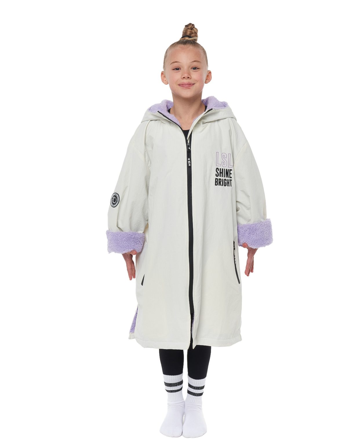 gym_robe_white_lilac_03 white and lilac little stars branded high quality gym robe