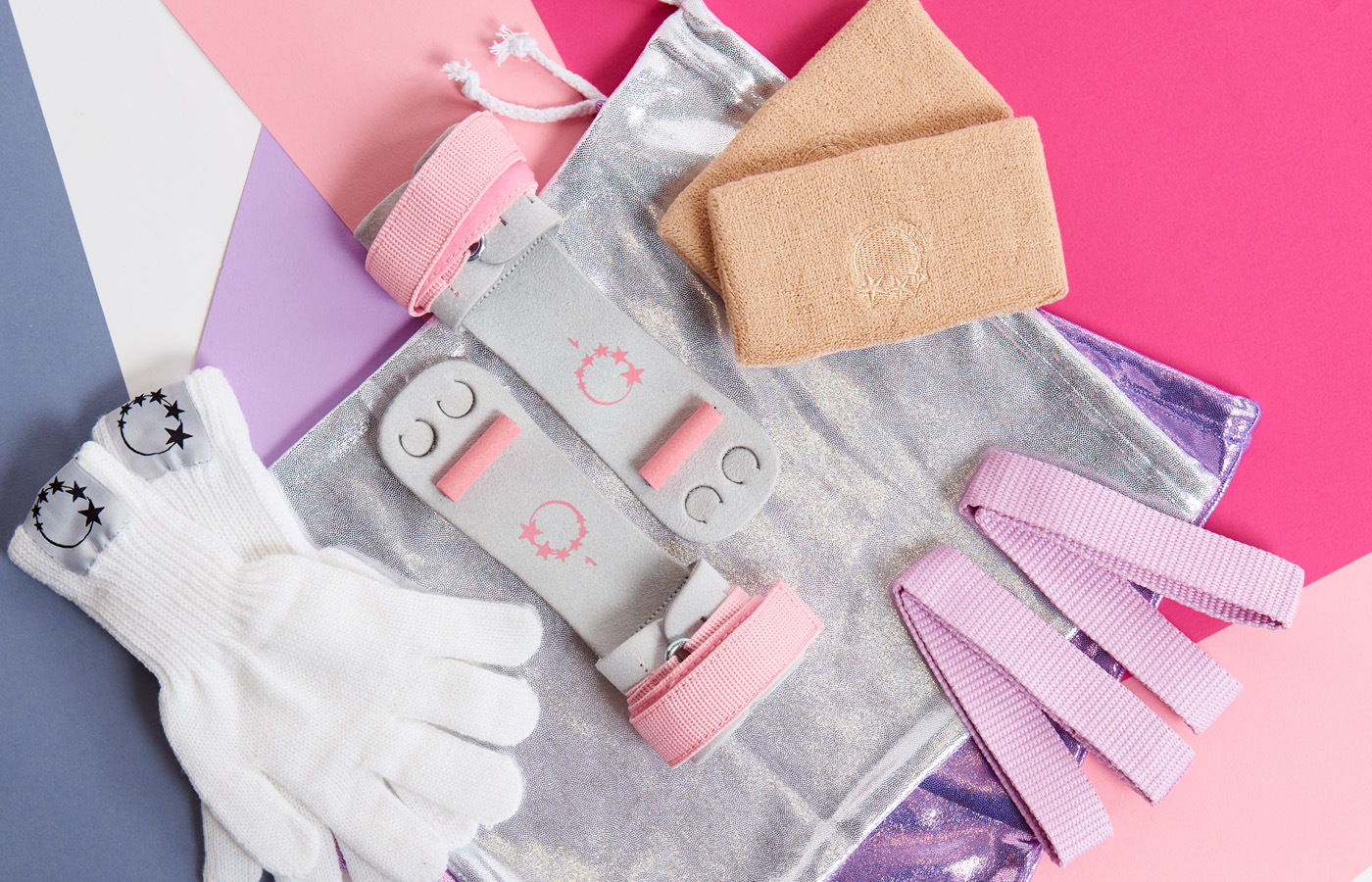 artistic gymnastics bags loops sweatband gloves