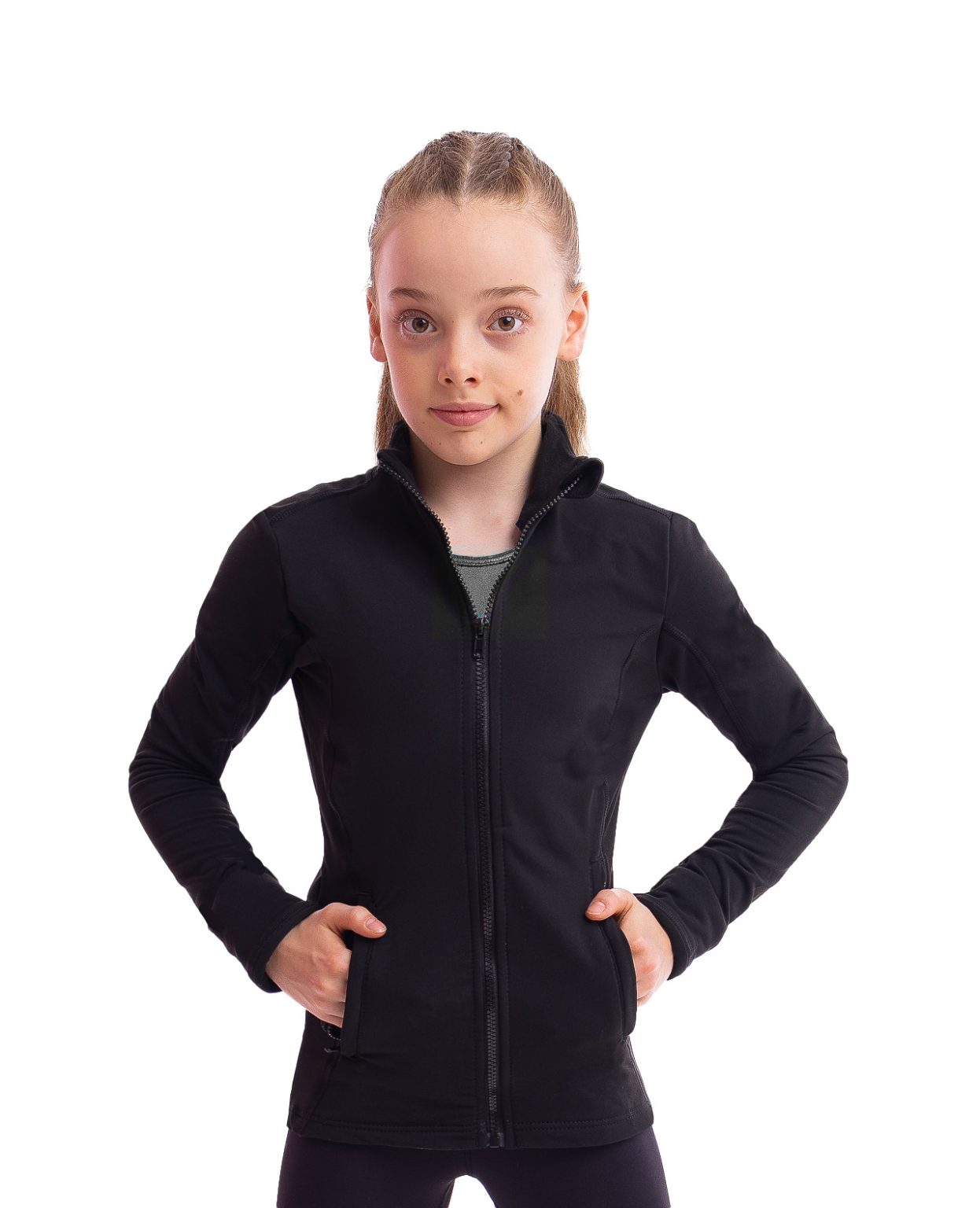 gym_yoga_raglan_jacket_black_f black gym yoga competition jacket tracksuit top