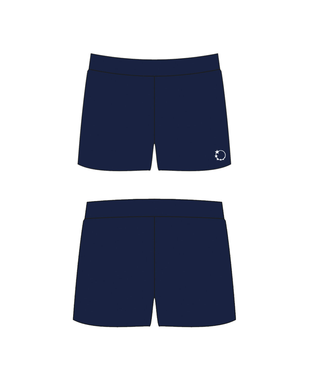 boys gymnastics shorts navy