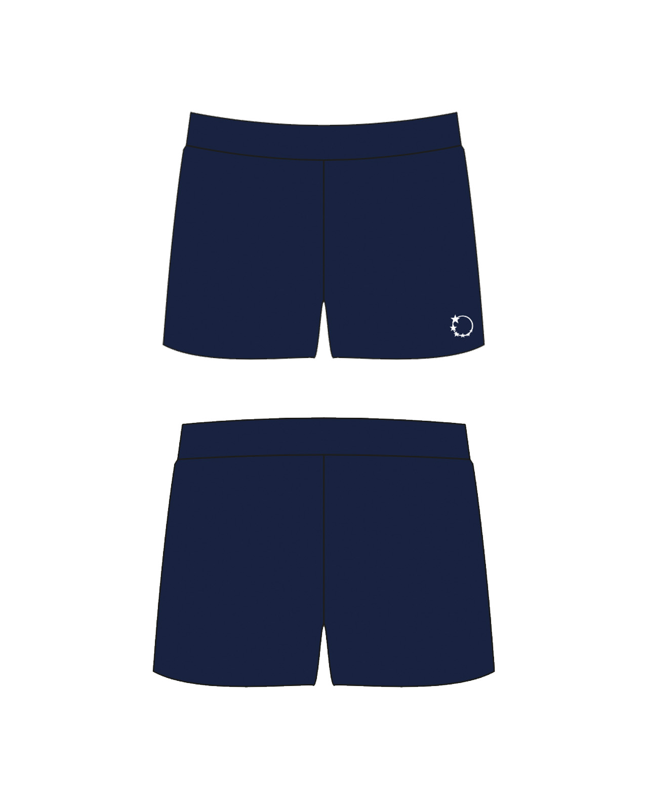 boys gymnastics shorts navy