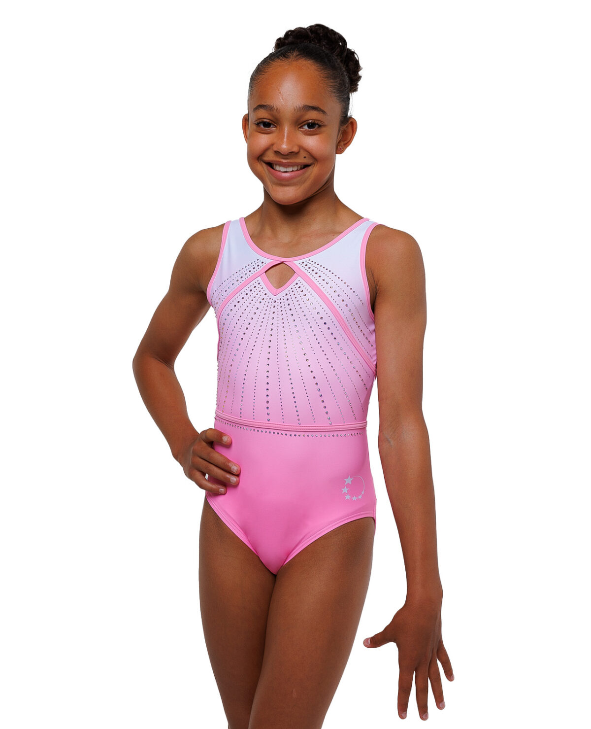1242_solare_baby_pink_ombre_leotard_01 cute gymnastics baby pink summer training tank leotard open back