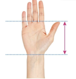 gymnstics bars palm guard measurement guide